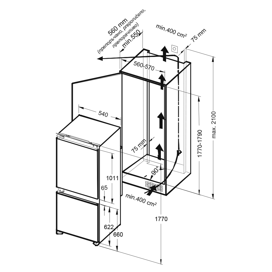 Gorenje rki4182a1 схема встраивания